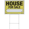 Sunburst Systems Sign House For Sale 22 in x 32 in Corrugated Plastic with Step Stake 3830